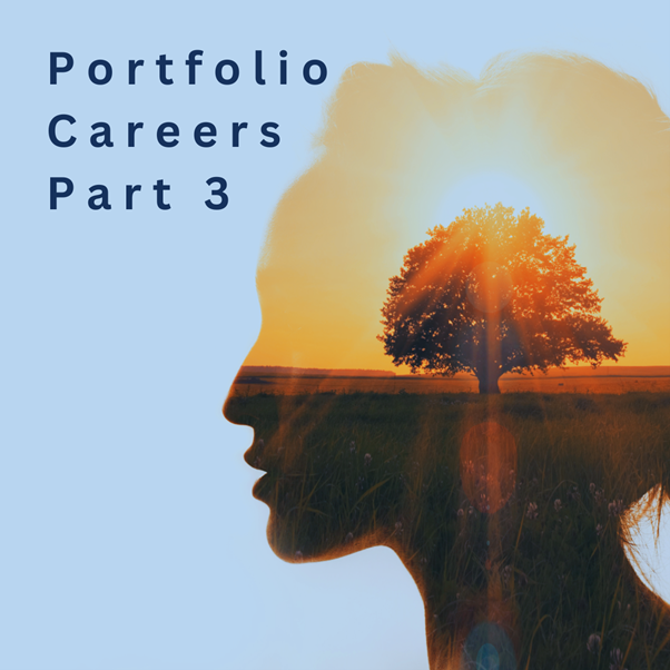 Silhoutte of woman with a tree growing insider her head - atmspheric and inspiring