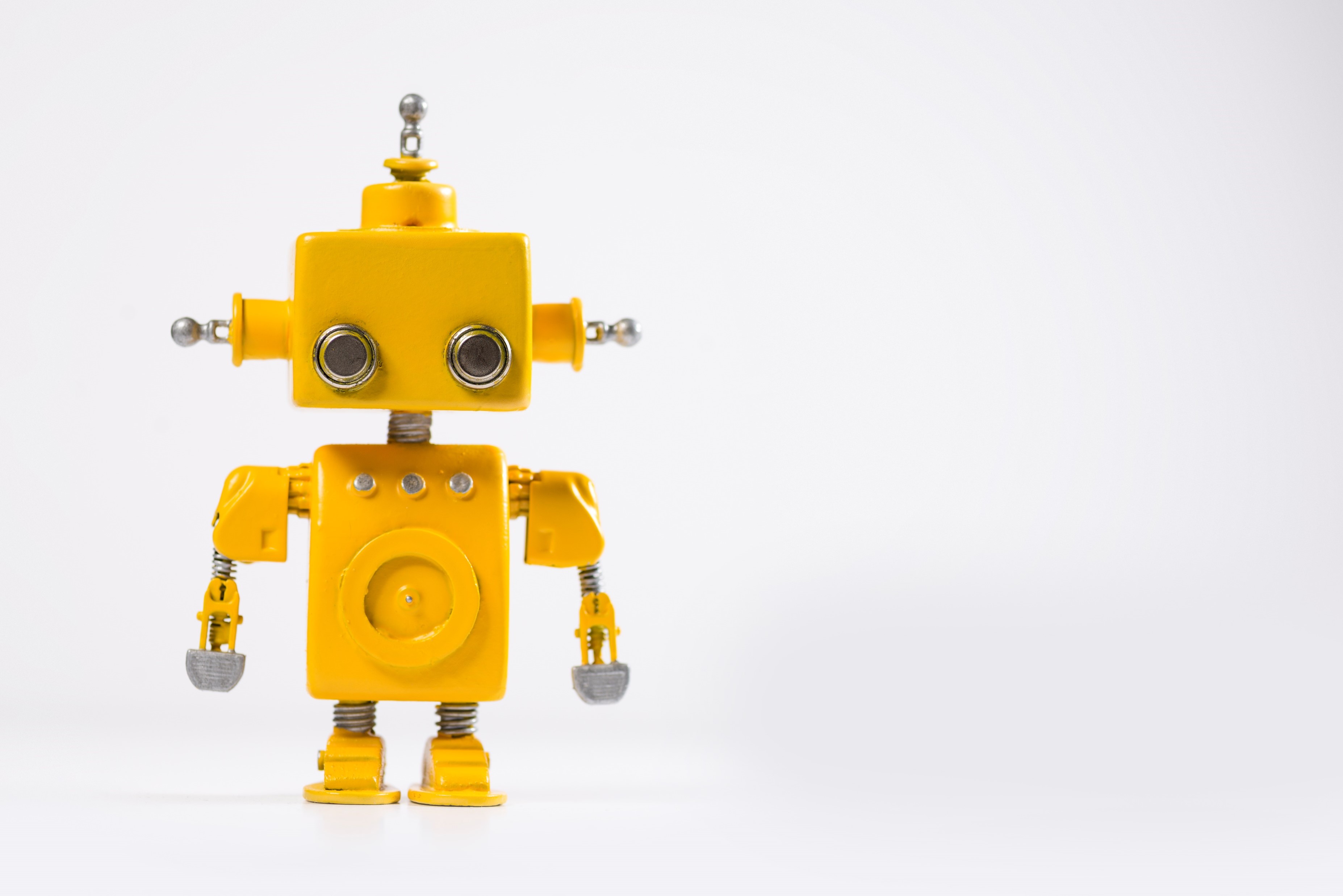 Little yellow toy robot