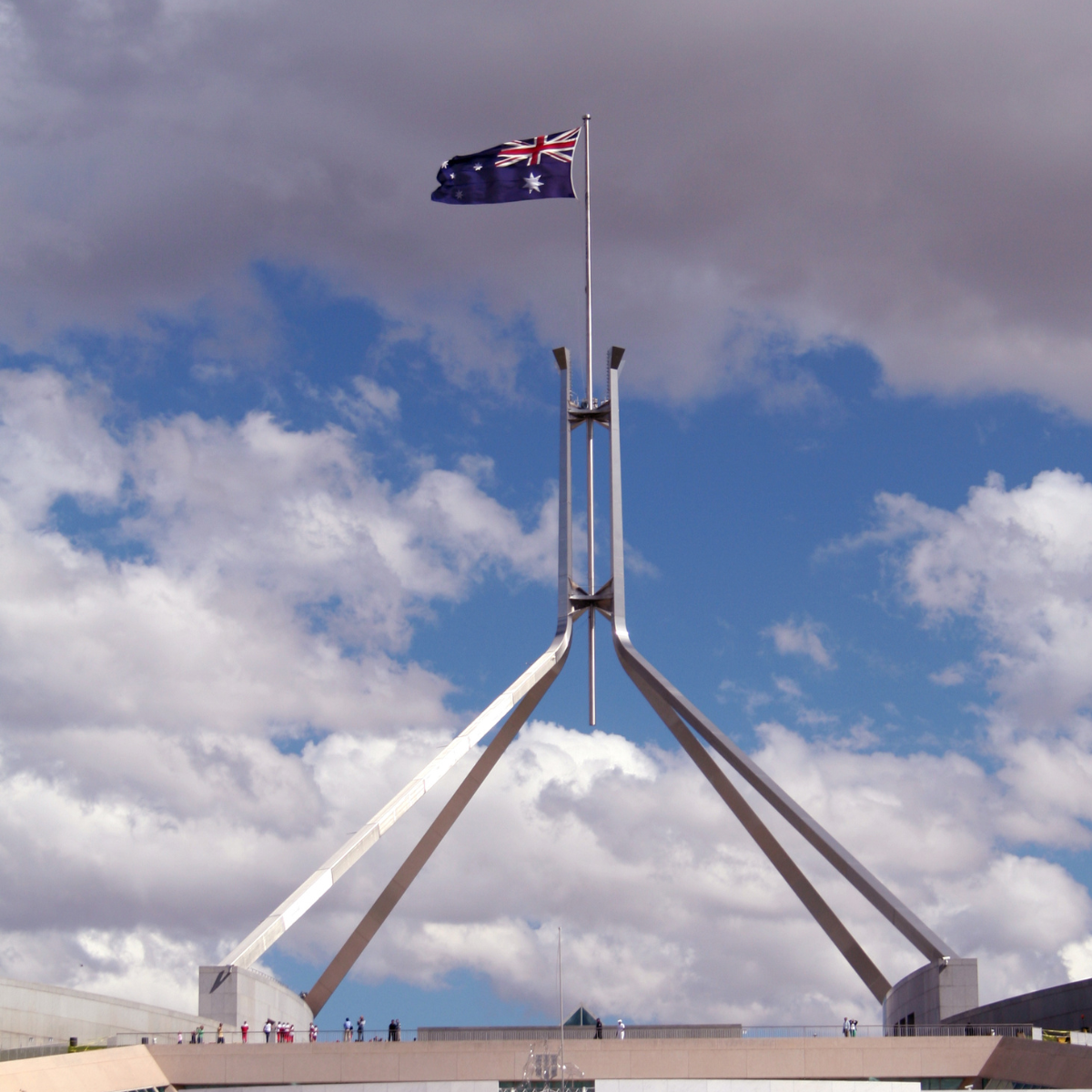 Government house Australia flag
